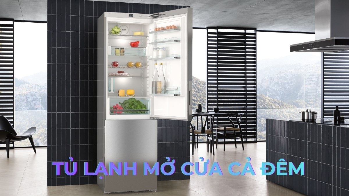 Tủ lạnh mở cửa cả đêm có sao không? Cách xử lý đúng